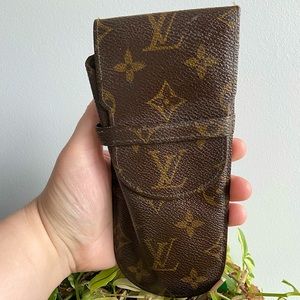 Louis Vuitton monogram glasses case.
